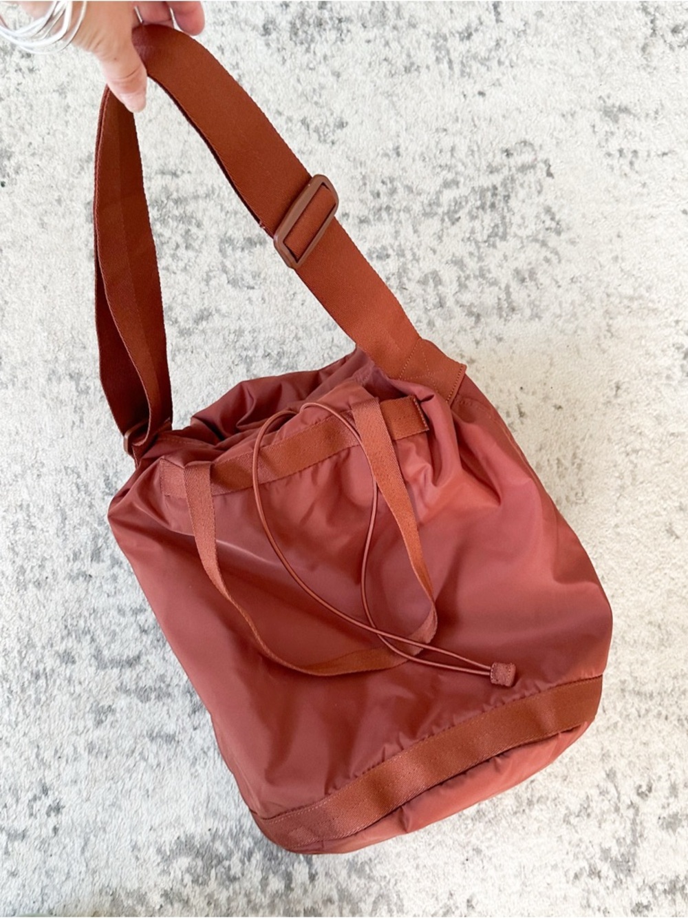 UNIQLO Brown Nylon Convertible Bag - Picture 8 of 13